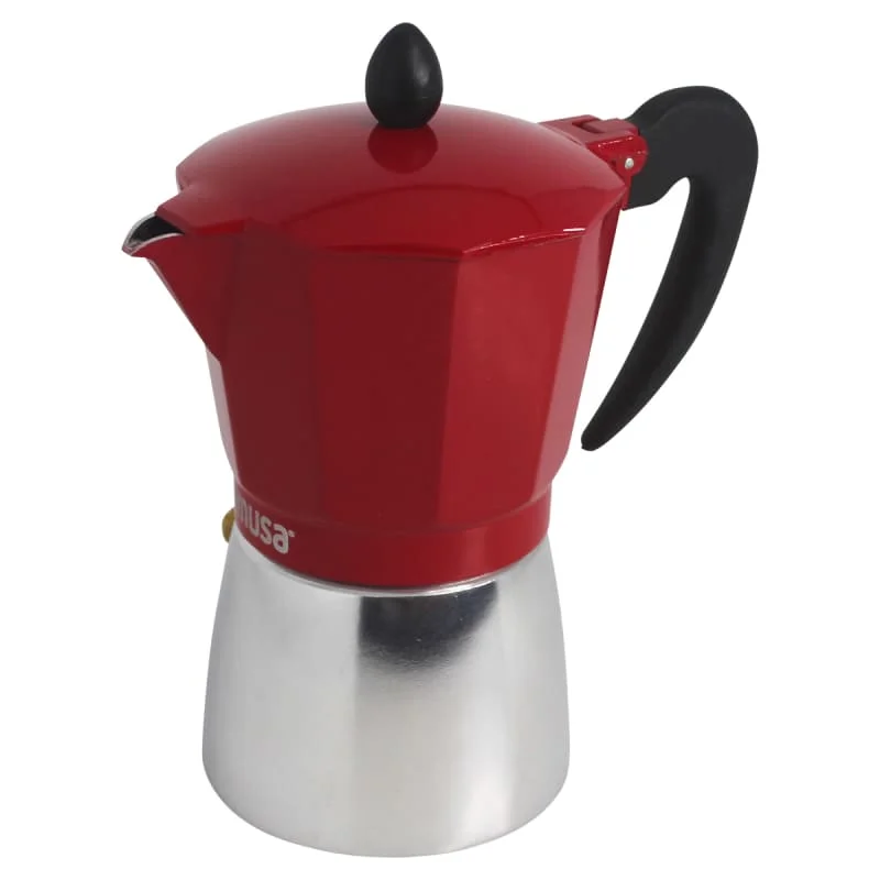 IMUSA USA B120-43V 6-Cup Stovetop Espresso Maker Aluminum